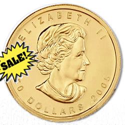 Canada Maple Leaf One Ounce Gold Coin (Date Our Choice)