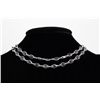 Image 1 : 53.00CT SwarovskiBezelDesignSapphireSilverNecklace18.64