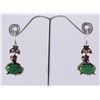 Image 1 : Natural Stone Antique Design Dangle Earring
