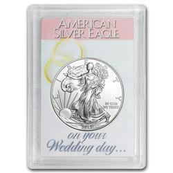 2013 1 oz Silver Eagle in Wedding Day Design Harris Hol