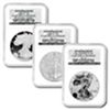Image 1 : 2006-W (3-Coin) Silver Eagle Set MS-70 & PF-70 NGC Regi