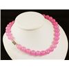 Image 1 : Handknotted Baby Pink Jade Necklace
