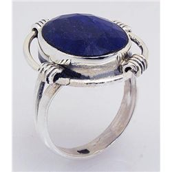 SAPPHIRE CORRUNDUM 32.72CTW UNIQUE DESIGN .925 RING