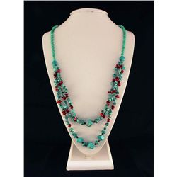 Gushing Sky Blue Turquoise 417.50ctw Beads Necklace