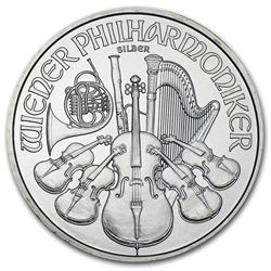 2008 1 oz Silver Austrian Philharmonic