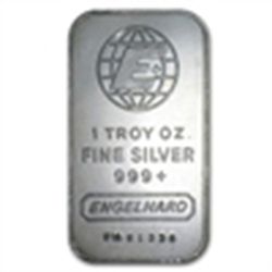 1 oz Engelhard Silver Bar .999 Fine