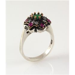 Natural Stone Statement Victorian Design Ring