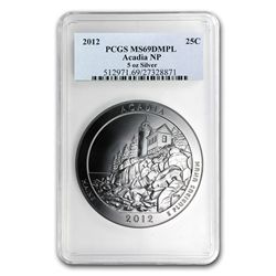 2012 5 oz Silver ATB - Acadia MS-69 DMPL PCGS