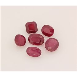 Mix Loose Gemstone Faceted Ruby Corrundum