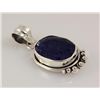 Image 2 : SAPPHIRE CORRUNDUM 32.91CTW SILVER PENDANT