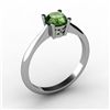 Image 1 : Tourmaline 0.45 ctw Ring 14kt White Gold