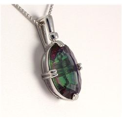 Natural Stone Mystic Topaz Pendant