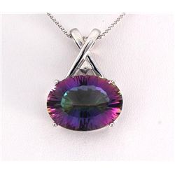 Natural Stone Mystic Topaz Pendant