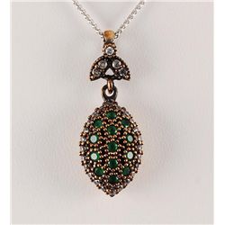 Natural Stone Vintage Victorian Design Pendant