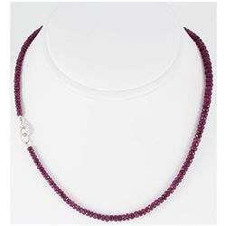 79.35ct Natural Ruby Micro Faceted Necklace