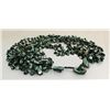 Image 2 : 1041.00CTW WARM GREEN 8ROW MOTHER OF PEARL NECKLACE