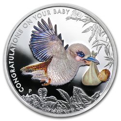 2013 1/2 oz Silver Newborn Baby Kookaburra Proof Coin