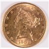 Image 1 : 1882-S $5 GOLD LIBERTY MS-64 BLAZING LUSTER