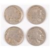Image 1 : 4 SCARCE BUFFALO NICKELS 1919-D VG, 19-S VG, 20-S F, 30-S XF