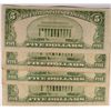 Image 2 : 4 - 1934 $5.00 SILVER CERTIFICATES  FINE