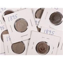 10 - 1895 LIBERTY V-NICKELS  AG/GOOD