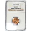 Image 1 : 1909-S VDB Lincoln Cent NGC MS-64 RB