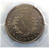 Image 3 : 1885 LIBERTY  "V"  NICKEL, PCGS, UNCIRCULATED  MINOR CLEANING, IT GRADES MS-63