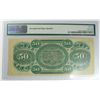 Image 2 : 1872 STATE OF SOUTH CAROLINA $50.00 REVENUE BOND SCRIP PMG 66 EPQ