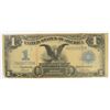 Image 1 : 1899 $1.00 SILVER CERTIFICATE BLACK EAGLE HOLES UPPER CORNERS