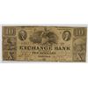 Image 1 : 1855 $10.00 EXCHANGE BANK OF VIRGINIA