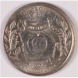 1999 Statehood Quarter (GA) Mint Error-Off Center
