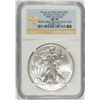 Image 1 : 2012-(W) AMERICAN SILVER EAGLE NGC MS70 FIRST RELEASES GOLD STAR FROM BOX 30