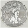 Image 2 : 2013 W AMERICAN SILVER EAGLE, NGC MS-70   EARLY RELEASES, GOLD STAR LABEL