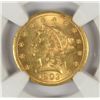 Image 2 : 1903 $2.50 GOLD LIBERTY, NGC MS-63  NICE!!