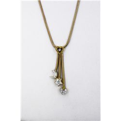 14kt Diamond Star, Moon and Heart Necklace