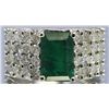 Image 1 : Nat. Emerald 2.98ct w/ Diamond Ring