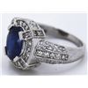 Image 2 : Nat. Blue Sapphire 2.40ct w/ Diamond Ring