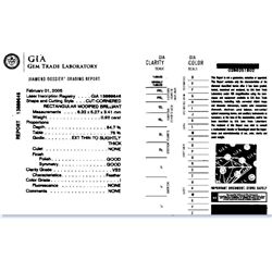 G.I.A Cert .92ct Radiant Diamond Loose Stone