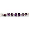 Image 1 : Sterling Silver .925 Amethyst Bracelet