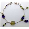 Image 1 : Sterling Silver .925 Multi Gem bracelet