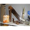 Image 1 : LOT OF HAND SAWS, SPOKE SHAVE, GREASE GUN, & PLANE