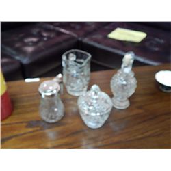 GLASSWARE - 4 PC TOTAL