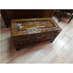 CHAMPHOR WOOD CARVED TRUNK - SMALL