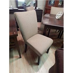 UPHOLSTERED PARSON'S CHAIR - NEW - BID X 6