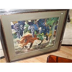 FRAMED LIMITED EDITION PRINT "BETWEEN THE VINES - CARL BRENDERS - RETAIL ~$1250