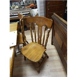 PRESS BACK DINING CHAIRS - BID X 6