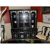 Image 1 : ORIENTAL CHINA CABINET - INLAID - BLACK - LIGHTS