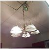 Image 1 : HANGING CEILING LIGHT FIXTURE - GOLD