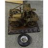 Image 2 : VINTAGE METAL TOY CAR ON STAND