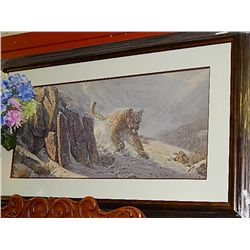 FRAMED LIMITED EDITION PRINT   SURVIVAL INSTINCT - DENIS MAYER JR. - RETAIL ~$750